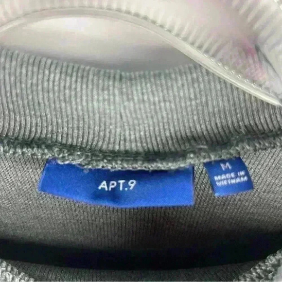 APT.9 Women's Gray Long Sleeve Mock Neck Bodysuit Size M - Picture 7 of 10